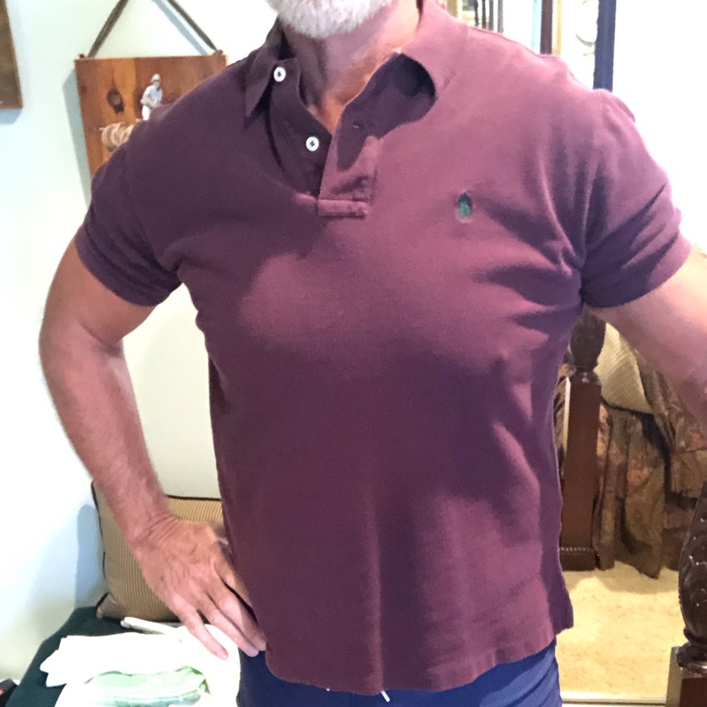 Polo Ralph Lauren Men’s Burgundy Classic Fit Polo